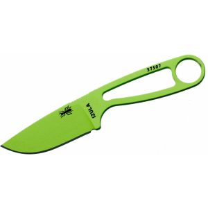ESEE Izula Venom Green Fixed Blade Knife with Black Molded Plastic Sheath